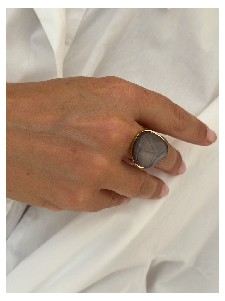Bague Louna noire