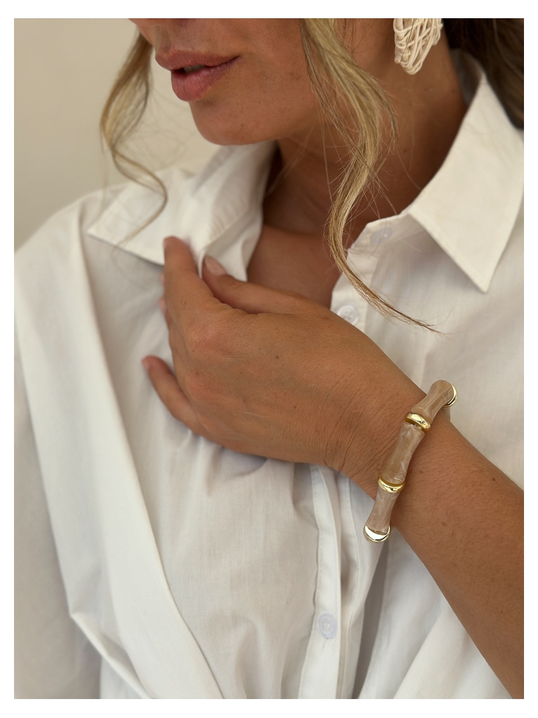 Bracelet Zoé taupe