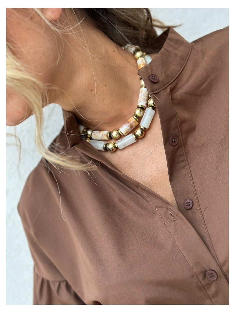 Collier Lana camel