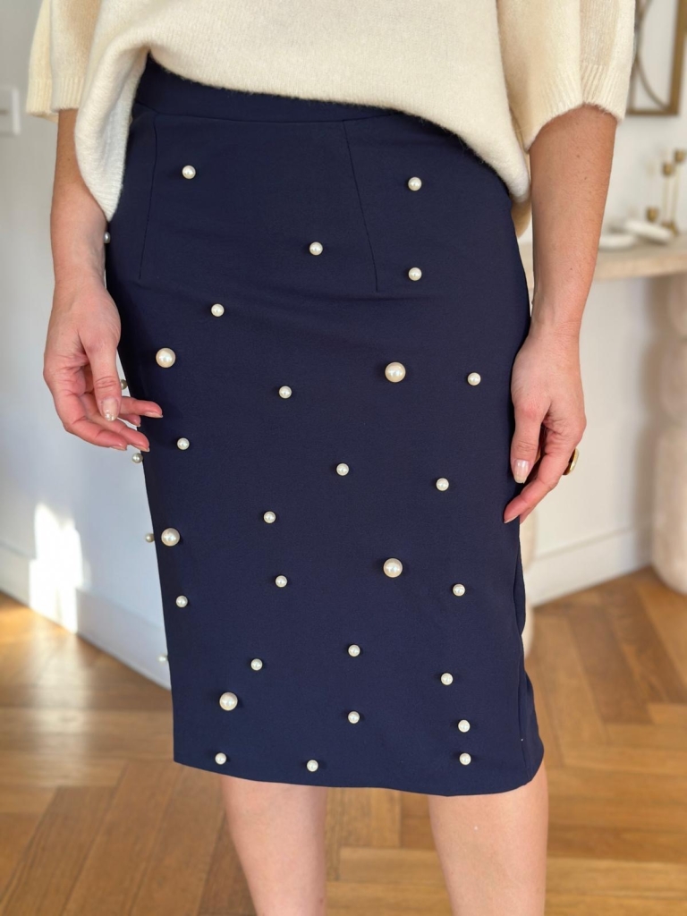 Jupe Alia bleu marine