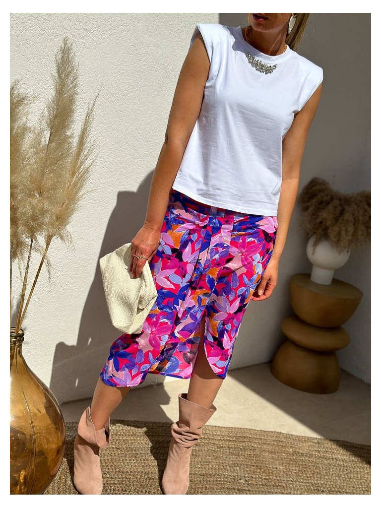 Jupe Veronika fushia